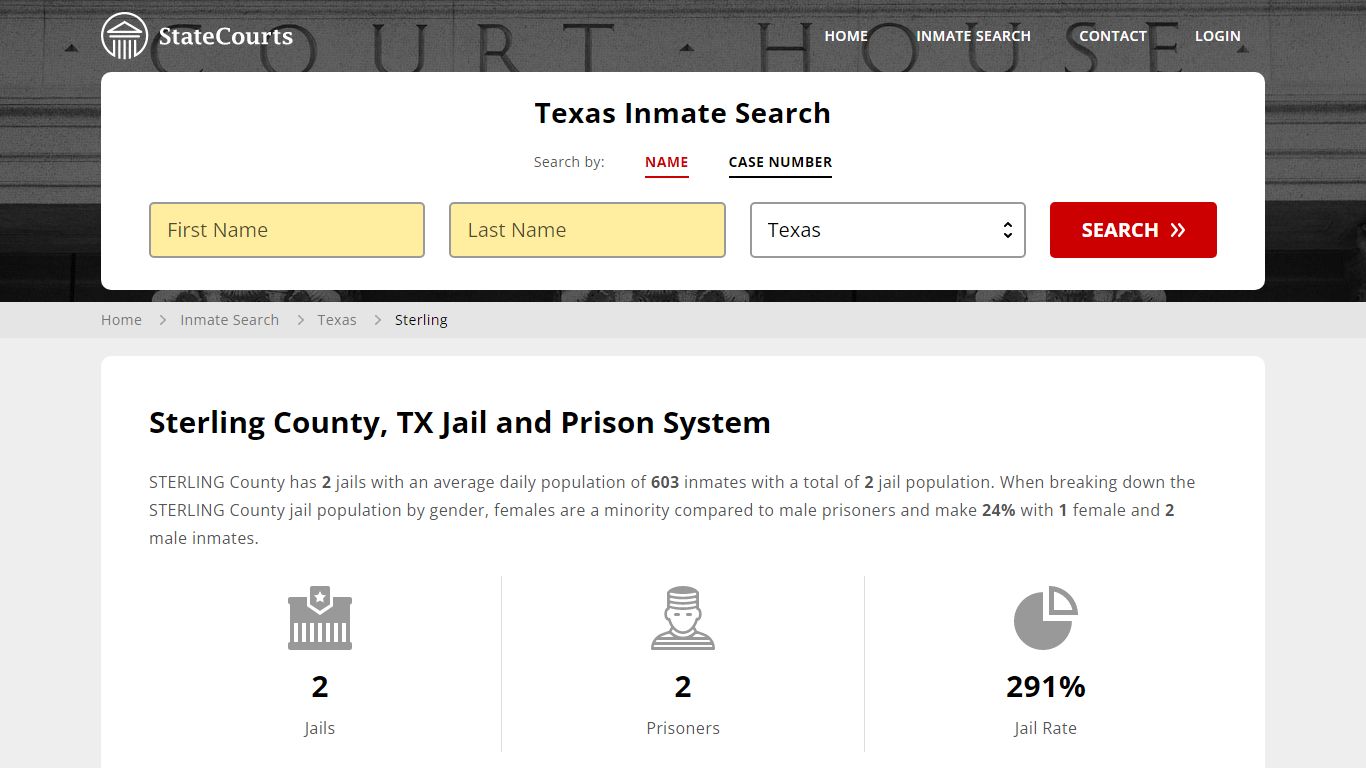 Sterling County, TX Inmate Search - StateCourts